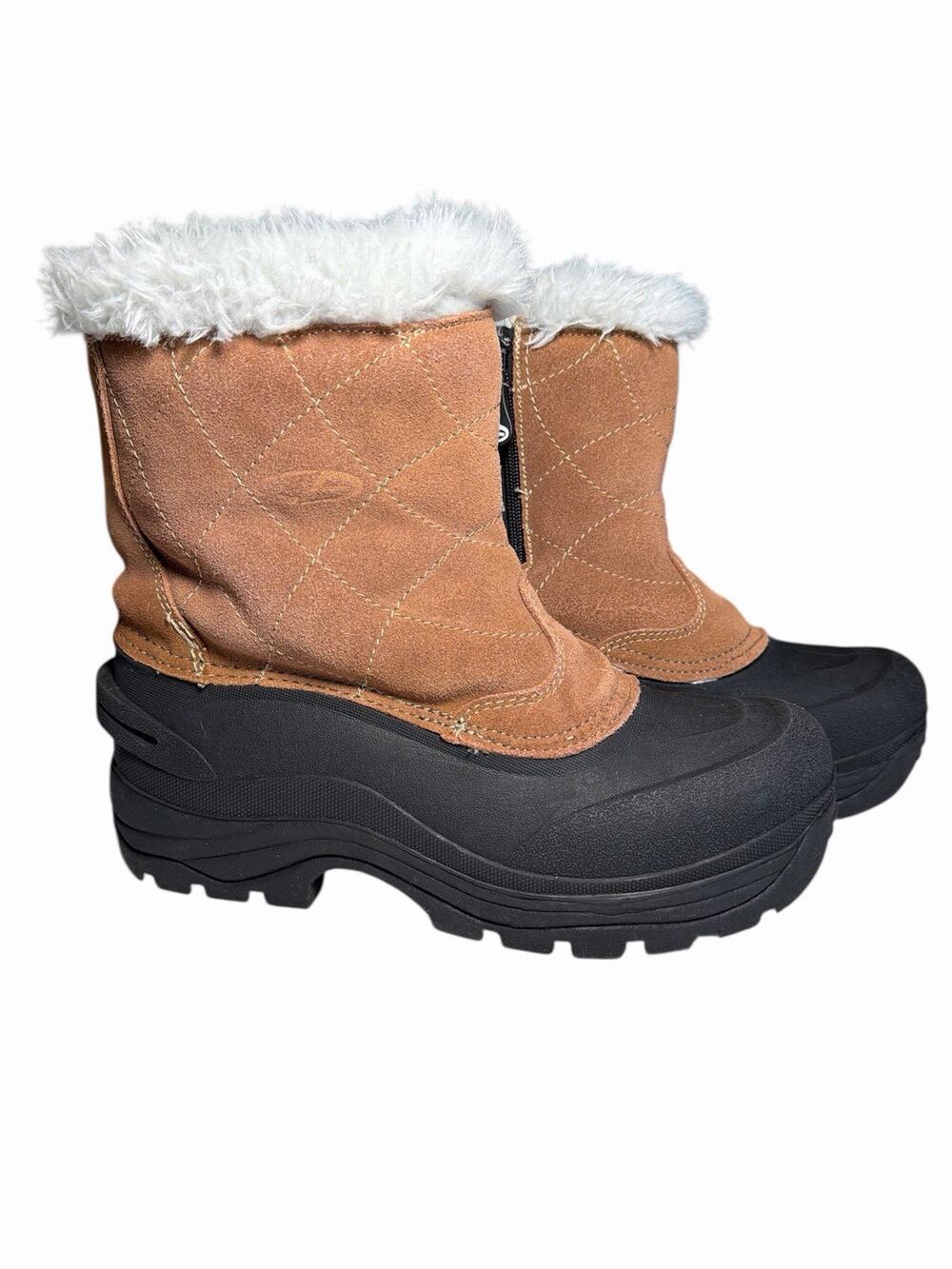 Thermolite Champion C9 Women's Insulated Winter Boots Size 10 Brown and Black